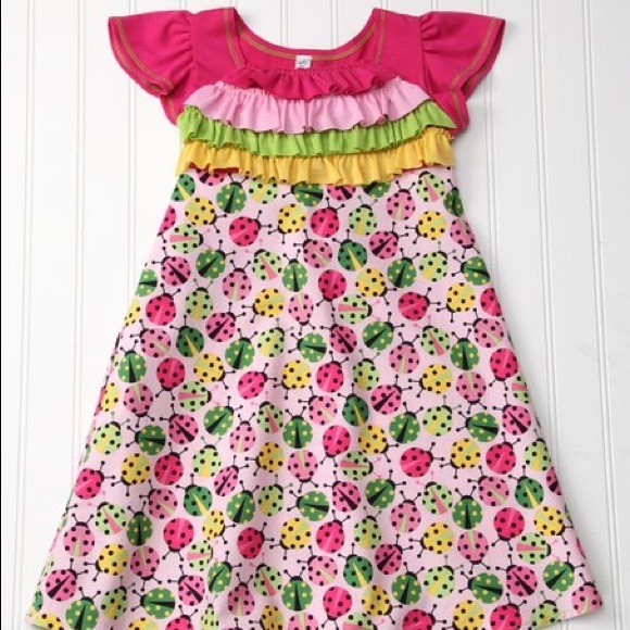 Toddler Girls Lady Bug Dress - Picture 1 of 6
